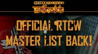 RtCW Master list is back!